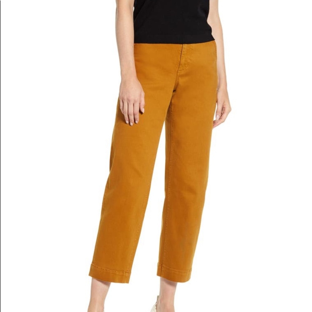 Everlane High Waisted Straight Leg Crop Pants